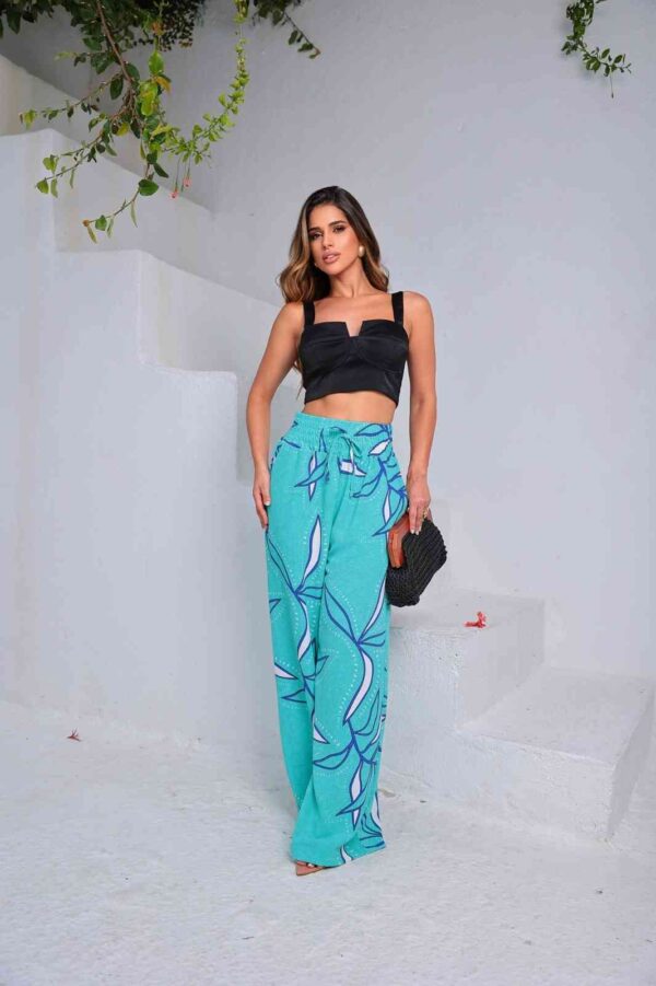 Floral Romântico  Pantalona