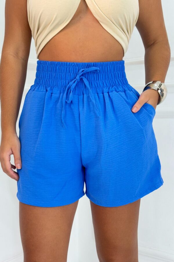 Shorts Versátil Poliéster Azul Candy - Image 3