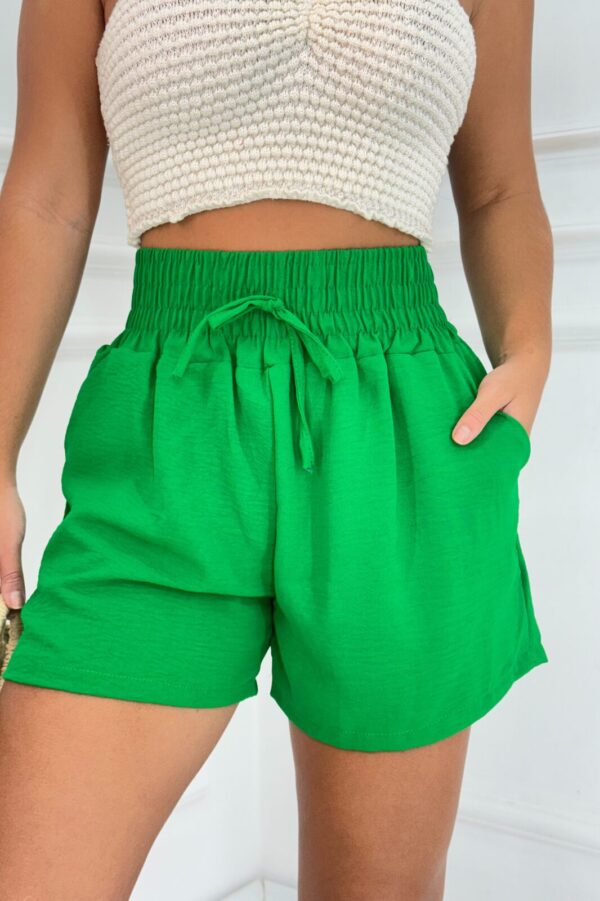 Shorts Moderno Poliéster Verde Bandeira - Image 4