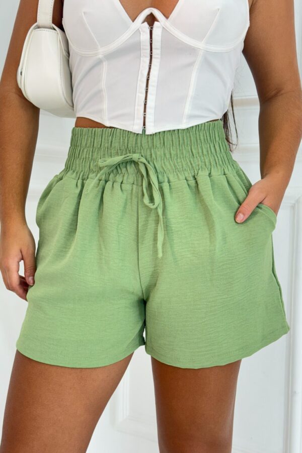 Shorts Solto Poliéster Verde Candy - Image 4