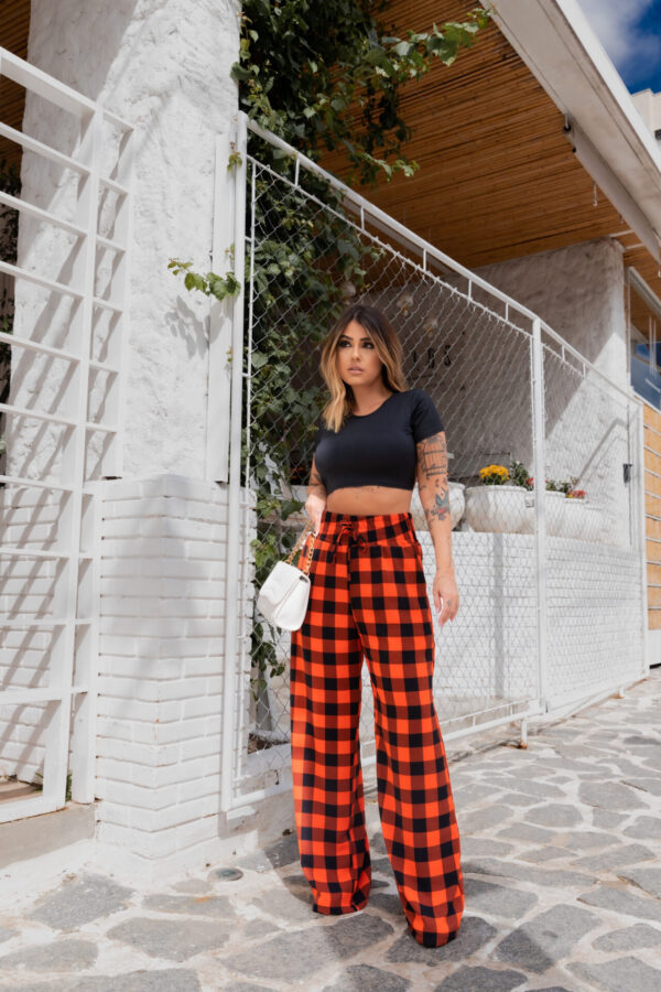 Calça Pantalona Xadrez Clássica - Image 6