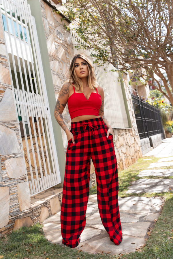 Calça Xadrez Pantalona Moderno - Image 8