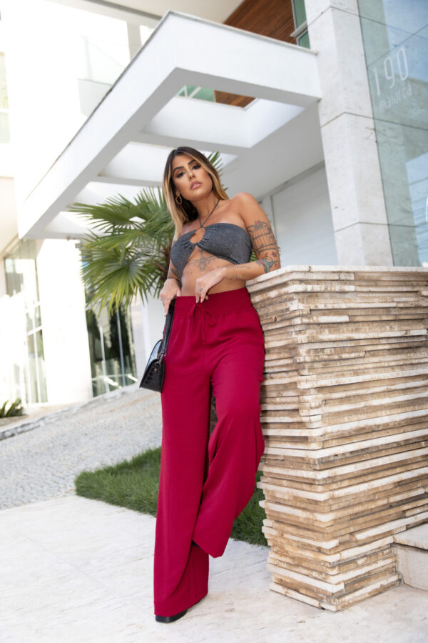 Calça Pantalona Marsala - Image 7