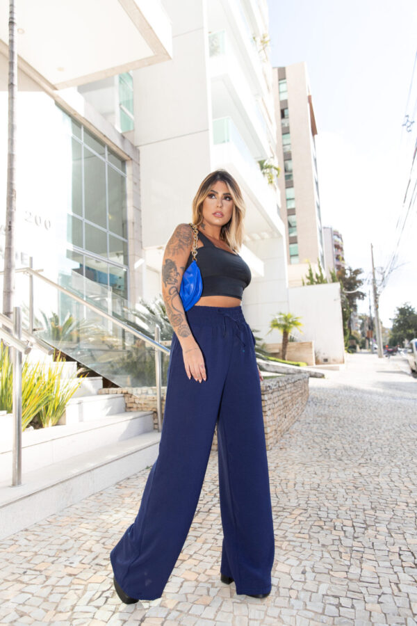 Calça Pantalona Azul Marinho - Image 6