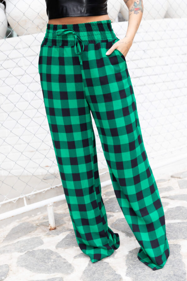 Calça Pantalona Fashion Xadrez - Image 10